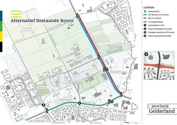 How cycling infra benefits from car infra